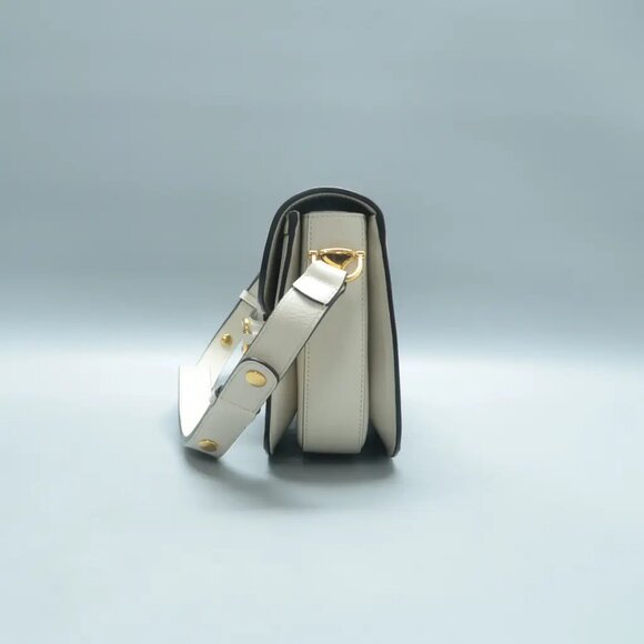 100% Authentic GUCCI Horsebit 1955 Brown Canvas Shoulder Bag 1627-11824 - Picture 3 of 12